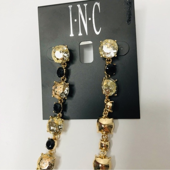 2/$25 INC INTERNATIONAL CONCEPTS Gold Black Earrings - Picture 4 of 4